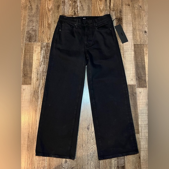 Edwin NWT Marli Wide Leg Ankle in Black Size 26 - Picture 3 of 8